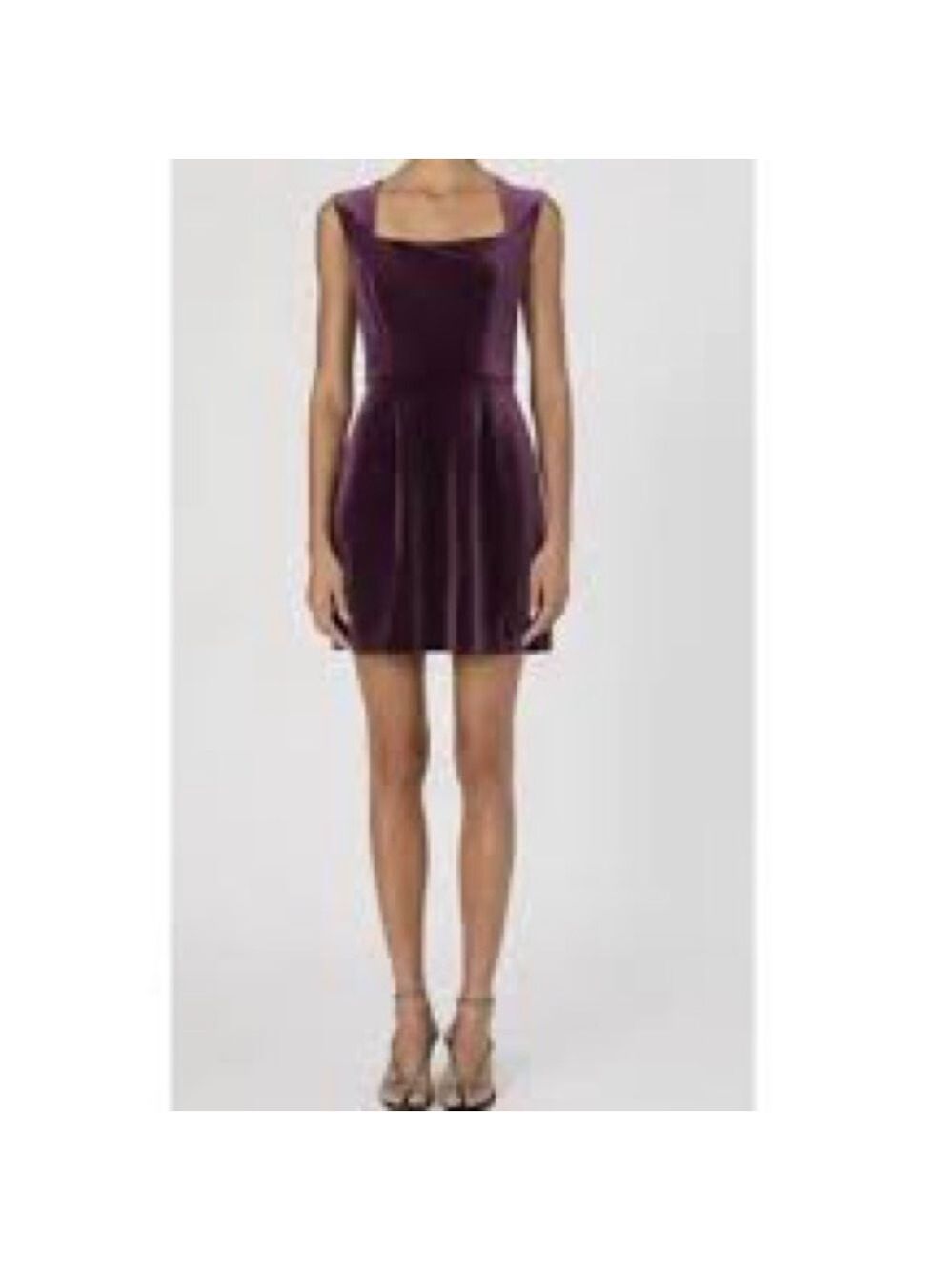 NWT $188 Bardot Velvet Square Neck Cocktail Dress Size [Multiple Sizes] - Picture 4 of 10